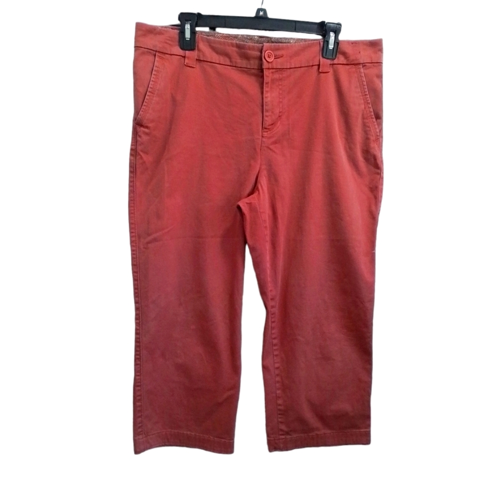 Women's Rust Cropped length Pants Capri W/ pockets